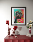 Peggy Pug - Fine Art Giclee print 30x40 cm