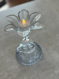 Frostblomst – unik lysestake i vintageglass