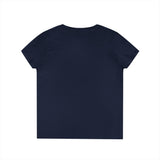 Ladies' V-Neck T-Shirt — "Beige Isn't a Colour, It's a State of Mind" Retro Typography Tee