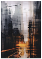 Rainy day - Brushed Aluminum Print