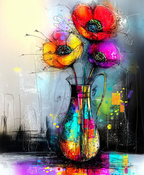 Bloom loudly - giclee print - 40x50 cm