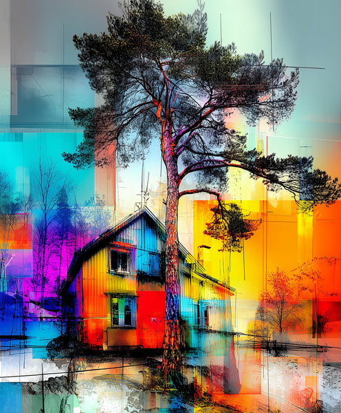 Roots of light - giclee print - 40x50 cm