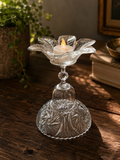 Frostblomst – unik lysestake i vintageglass