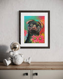 Peggy Pug - Fine Art Giclee print 30x40 cm