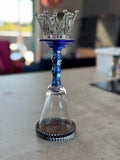 Midnight Queen – unik lysestake i vintageglass