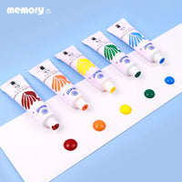 24 Colors 12ML Tube Acrylic Paint set color Nail glass Art Painting paint for fabric Drawing Tools For Kids DIY Water-resistant