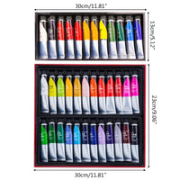 12/24 Colors Professional Acrylic Paint 20ml Drawing Painting Pigment Hand-painted for Kids DIY Artist