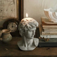 Artistic David Plaster Candle Silicone Mold David Shape Handmade Candle Wax Mould Soap Mold