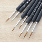 Professional Paint Brush Wolf Fine Painting Pen Nylon Hair Brush Sets Detail Painting Drawing Line Pen Brush Art Supplies A45