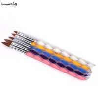 Hot Sale High Quality 5 Pcs Fashion Acrylic UV Gel Nail Art Builder Brush Pen Set Nail Art Brush