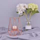 Nordic Style Wrought Iron Geometric Candle Holders Home Decorate Metal Crafts candlestick candelabros de velas Holder mesa
