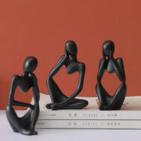 Resin Sculpture Nordic Home Decoration Character Statue Living Room Desktop Decoration Abstract Creative Model Furnishings