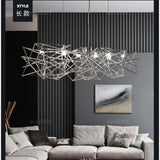 Nordic modern restaurant led chandeliers novelty luxury art bar decoration lighting minimalist living room bar hanging lights