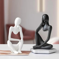 Resin Sculpture Nordic Home Decoration Character Statue Living Room Desktop Decoration Abstract Creative Model Furnishings