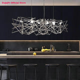 Nordic modern restaurant led chandeliers novelty luxury art bar decoration lighting minimalist living room bar hanging lights