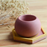 Round Flower Pot Clay Silicone Mold DIY Handmade Concrete Resin Molds for Table Storage Box Candle Jar Making Mould Home Decor