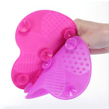 Scrubbing Pad Cosmetic Brush Cleaning Pad Silicone With Suction Cup Apple Cleaner Cleaning Scrubbing Pad Beauty Supplies