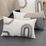 Moroccan Boho Loop Velvet Pillowcase Grey Beige Pillowslip Home Decoration Dimond Tufted for Sofa Bed Chair Cushion Cover