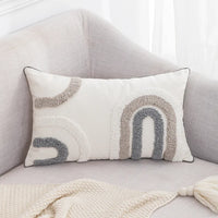 Moroccan Boho Loop Velvet Pillowcase Grey Beige Pillowslip Home Decoration Dimond Tufted for Sofa Bed Chair Cushion Cover
