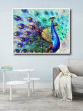 CHENISTORY Frameless Peacock Animals DIY Painting By Numbers Kits Acrylic Paint By Numbers Home Wall Art Decor Unique Gift