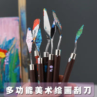 1/3/5/7Pcs/Set Stainless Steel Oil Painting Knife Artist Spatula Art Tools stationery Cake baking supplies painting drawing cute