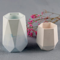 Flower Vase Planter Silicone Molds DIY Diamond Shape Flower Pot Making Concrete Cement Mould Gardening Decor Handmade Craft Gift