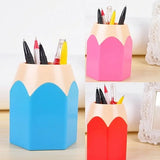Creative Pen Vase Pencil Pot Makeup Brush Holder Stationery Desk Tidy Plastic Desk Organizer Container School Office Supplies