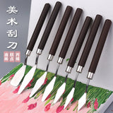 1/3/5/7Pcs/Set Stainless Steel Oil Painting Knife Artist Spatula Art Tools stationery Cake baking supplies painting drawing cute