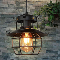 Retro Vintage Industrial Chandelier Lampshade Antique Ceiling Lamp for Home Cafe(Without Bulb)